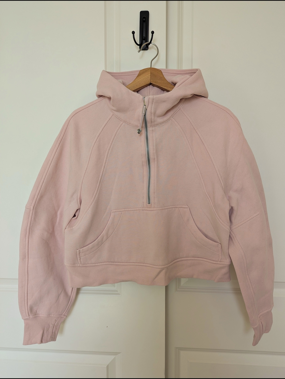 Lululemon Scuba Oversize Half Zip Hoodie Sweatshirt Strawberry Milkshake XS/S - Picture 3 of 7